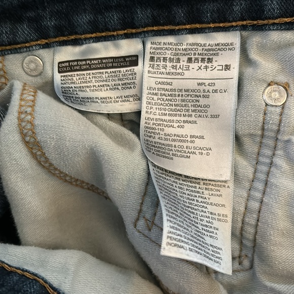 ♻️ Levi Strauss 505 Classic Fit Medium Wash Jeans 32x24 - Picture 10 of 11